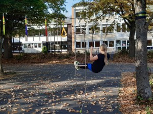 Schaukeln auf der Schaukel 